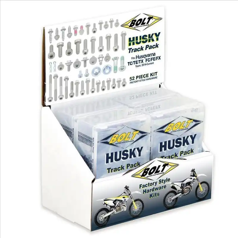 Bestpreis BOLT Track Pack Husqvarna Schraubenkit 6-tlg m. Display