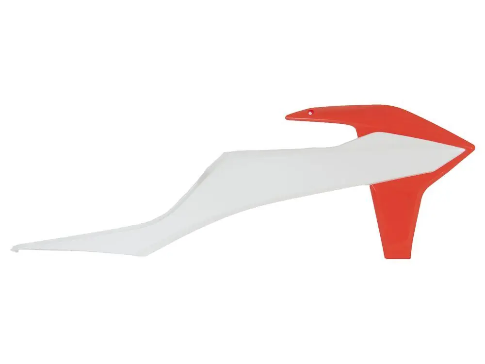 Ausverkauf Rtech Kühlerspoiler für KTM SX/SXF 19-22 EXC 20-23 Weiß/Orange