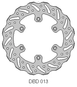 Bremsscheibe hinten Kawasaki KX 125 / 250 89-02 Neuheit