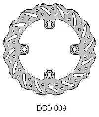 Preiswert Bremsscheibe hinten KX 80/100 88-00,RM 80 90-01, RM 85 02-04
