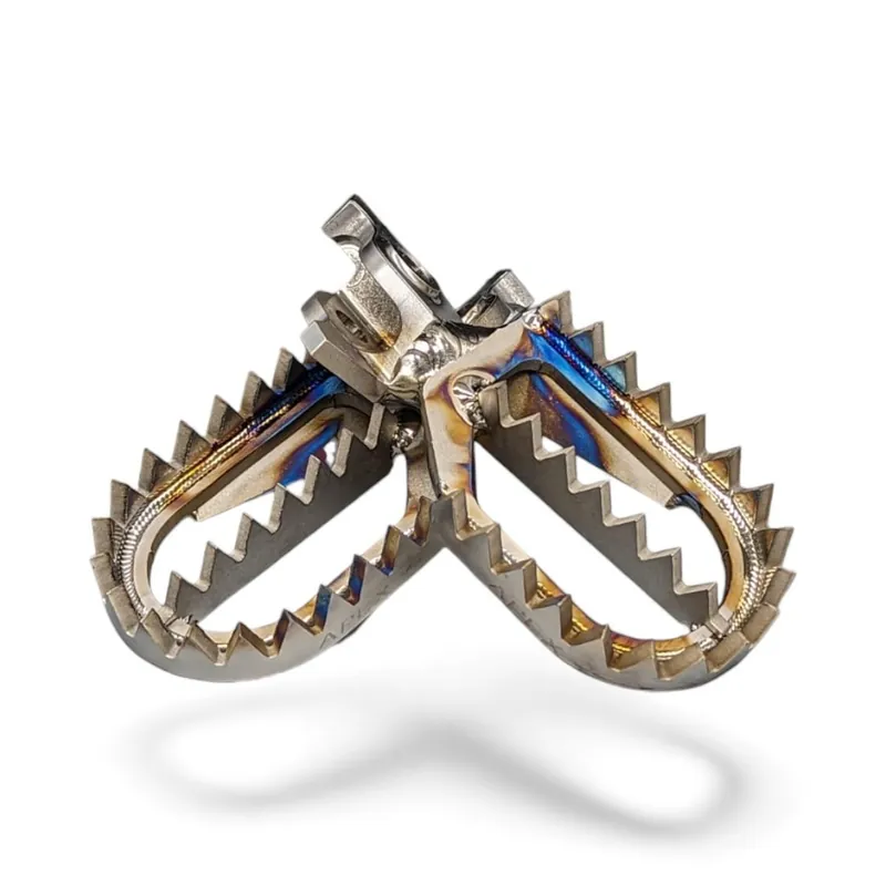 Expressversand Raptor Titanium MX Fußrasten RX002 | Honda CR / CRF ab 2002 | Titan Racing Footpegs