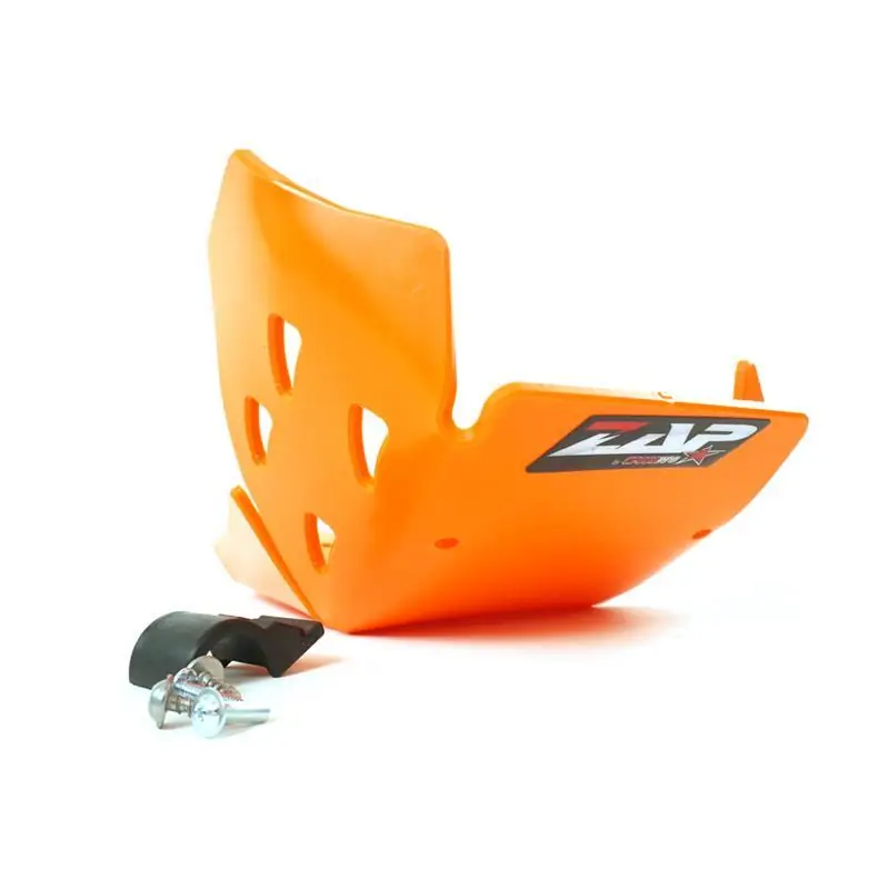 Kostenfreie Lieferung ZAP PE-HD Glide plate ENDURO für KTM 4t EXCF 250/350 17- Orange