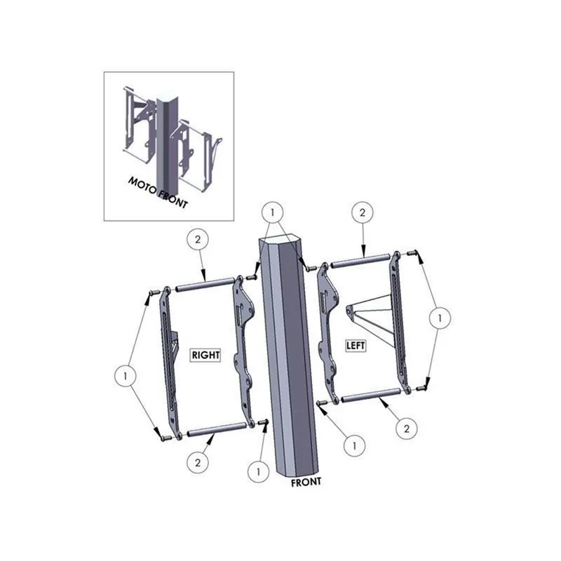 Sonderaktion ZAP Radiator Guard CRF450 09-12