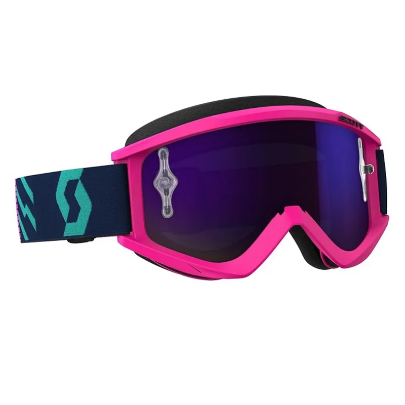 Zertifiziert MX Brille SCOTT Recoil XI Works Pink/purple chrome works