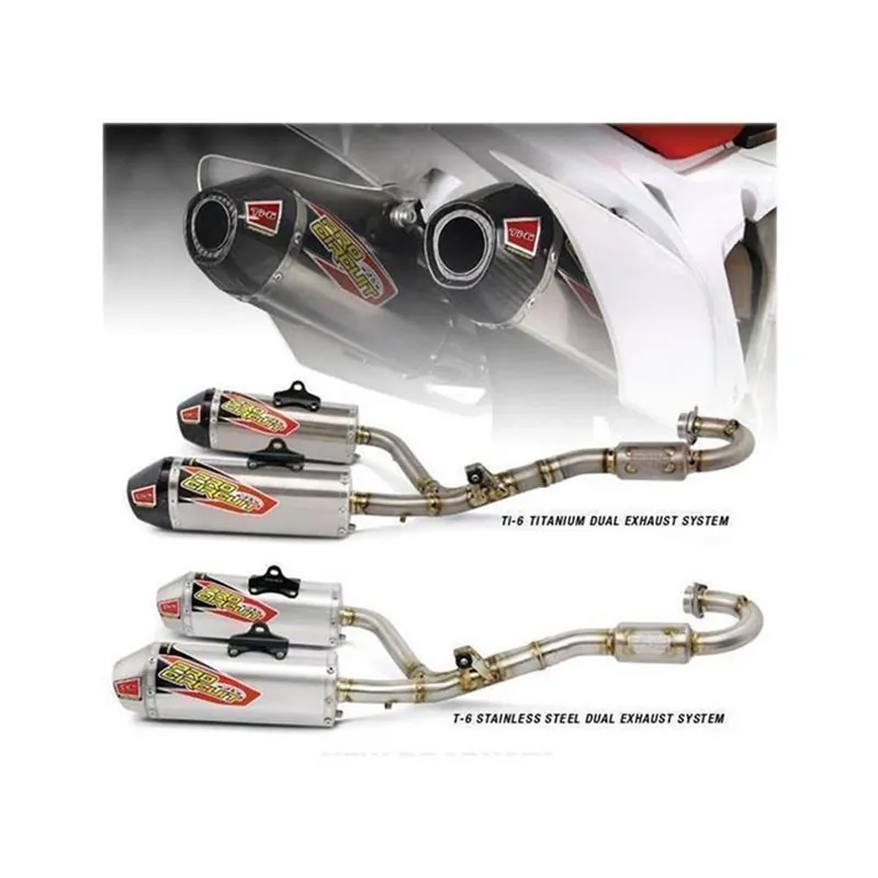Pro Circuit T-6 GP Dual System Honda CRF 250 14- 15 SS/Ti/CR Neue Kollektion