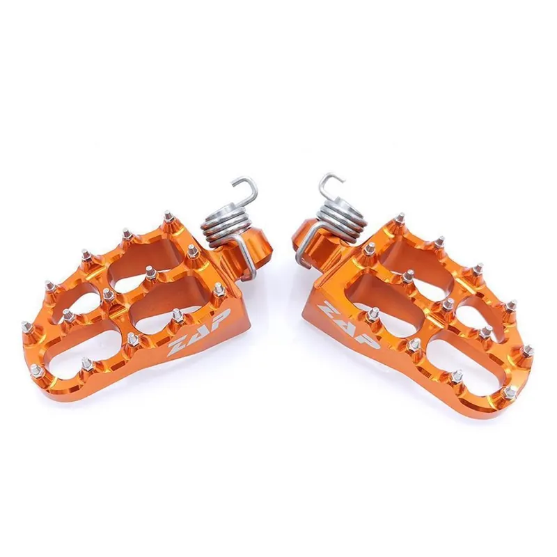 Super-Preis ZAP E-Peg Fußrasten für Yamaha, GasGas, KTM/HSQ -16, Fantic Orange