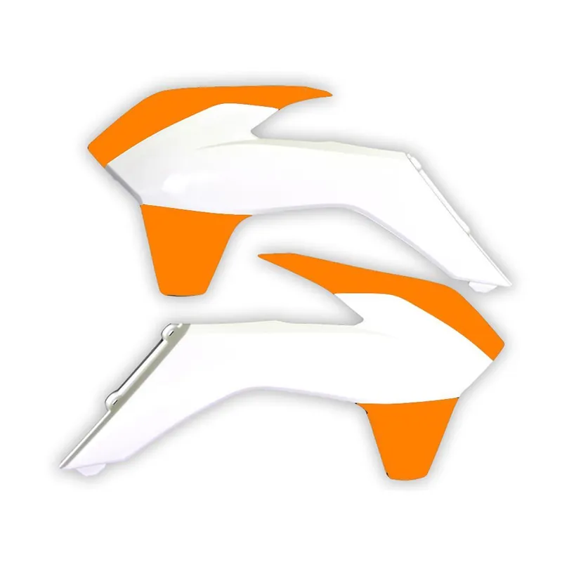 Aktuell Rtech Kühlerspoiler für KTM SXF 13-15, EXC 14-16 orange/weiss