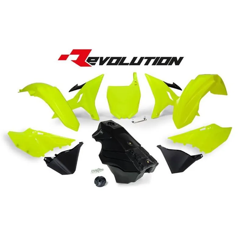 REVOLUTION KIT YZ 125/250 02-21 / WR 250 16-Neon Gelb inkl. Tank Nur Heute