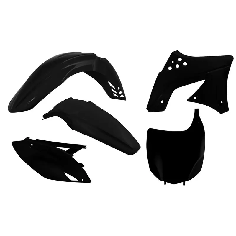Plastikkit Kawasaki KXF 250 09-12Schwarz 5-teilig Heißes Angebot