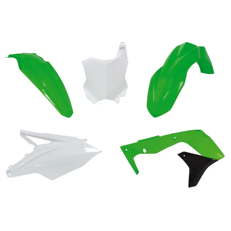 Plastikkit Kawasaki KXF 250 17-20Grün/Schwarz/Weiß 5 tlg. Top-Seller