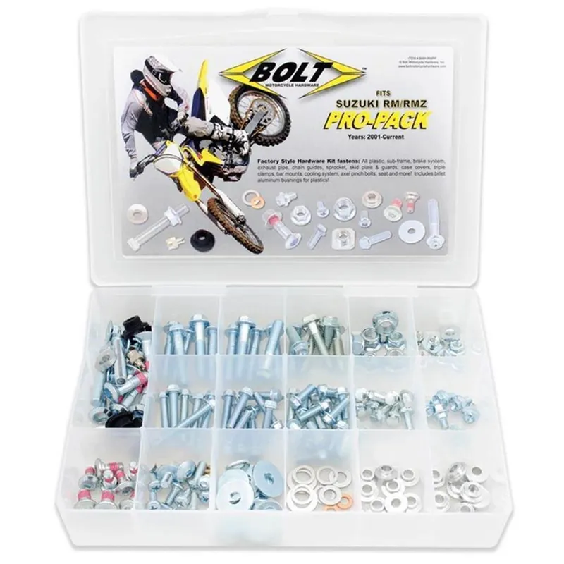 BOLT Pro-Pack Schraubenkit Suzuki RM(Z) 2001-, 180-teilig Geprüft