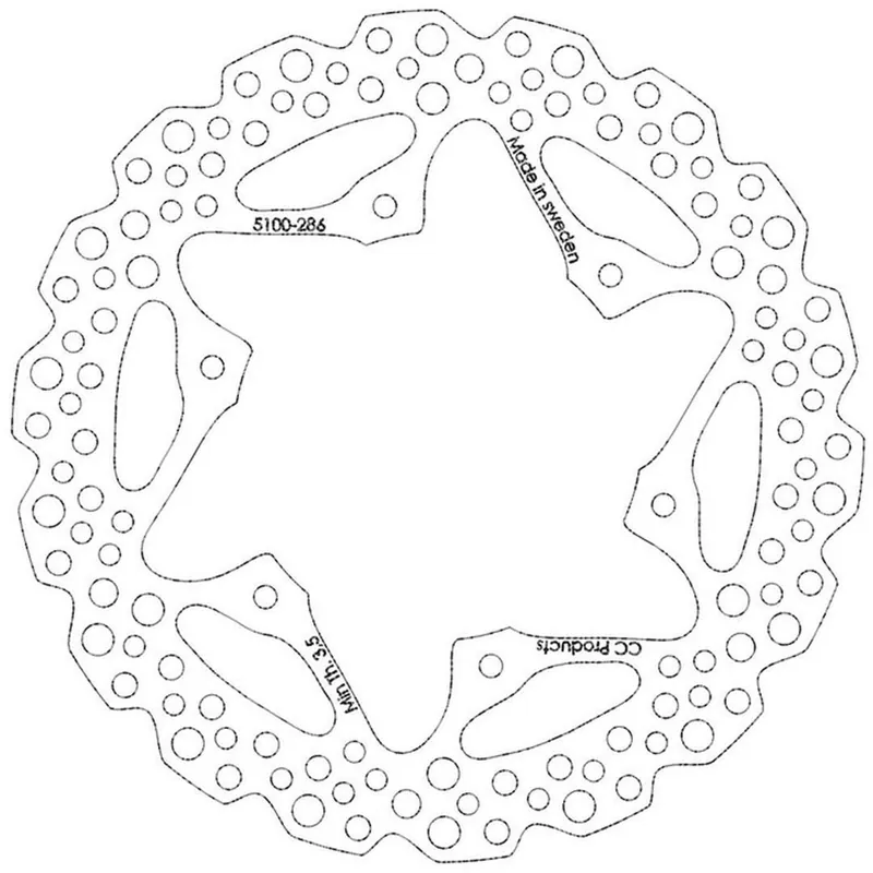 Bremsscheibe hinten Yamaha YZ 125-426 98-01 Angebot