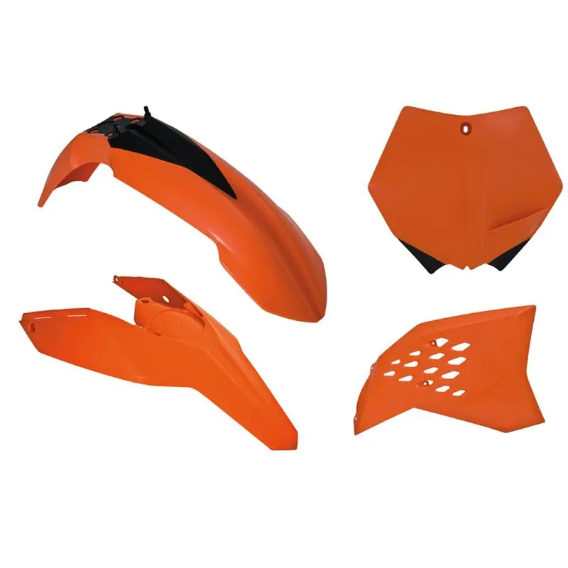 Rtech Plastikkit für KTM SXF 07-10EXC 08-11Orange 4 tlg. Kostenloser Rückversand