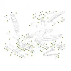 Schneller Versand Beta RR250 17 Schwingarm/Federbein 1