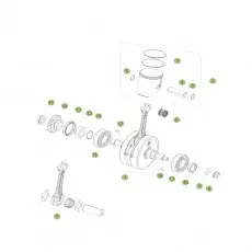 Beta RR250 17 Kurbelwelle/Kolben/Ausgleichswelle Neue Kollektion