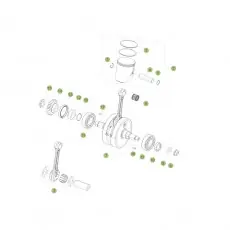 Beta Xtrainer 17 Kurbelwelle/Kolben/Ausgleichswelle Kostenfreie Lieferung