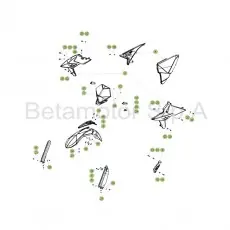 Versand Am Gleichen Tag Beta RR390 Racing 17 Verkleidung/Sitzbank/Tank 2