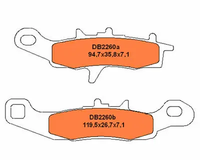 Bremsbeläge vorne Quad Kawasali KVF700 04-09 KFX / KSF 450 08- rechts Rabatt