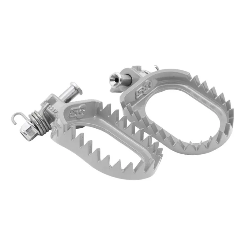 S3 Punk Fußrasten KTM/Husqvarna/GasGas Alt, Yamaha, Rieju, Fantic Silber Kostenloser Rückversand