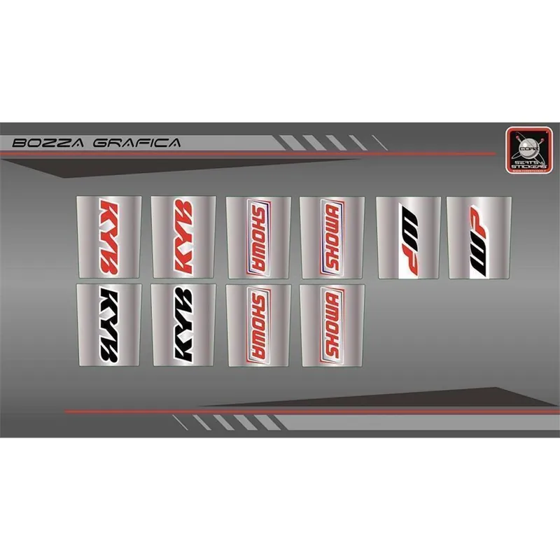 Knallerangebot Gabelaufkleber KYB Rot