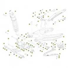 Beta RR430 Racing 17 Schwingarm/Federbein 1 Neu