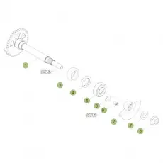 Günstig Beta RR430 Racing 17 Kurbelwelle/Kolben/Ausgleichswelle 1