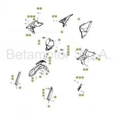 Beta RR480 Racing 17 Verkleidung/Sitzbank/Tank 2 Kostenfreie Lieferung