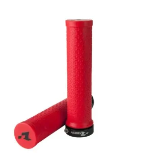 R-Bike Fahrrad Lock-on Griffe Neon Rot Schneller Versand