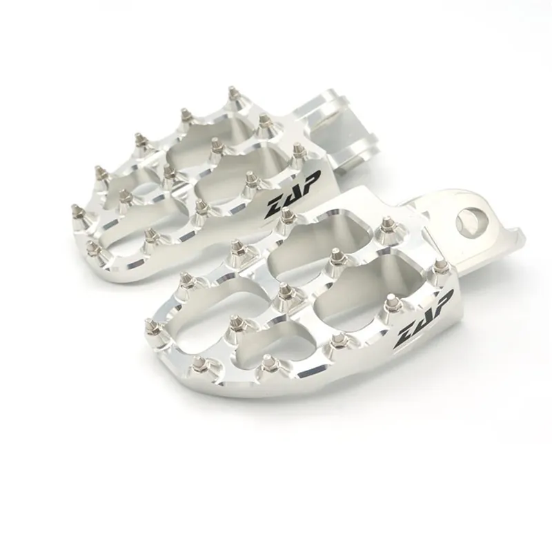 Aktuell ZAP E-Peg Fußrasten für KTM 690, Husqvarna 701, GasGas 700 Silber