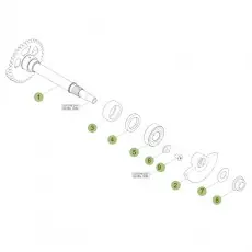 Beliebt Beta RR390 17 Kurbelwelle/Kolben/Ausgleichswelle 1