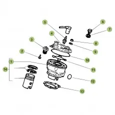 Neu Im Sortiment Beta RR50 17 Zylinder/Zylinderkopf/Ventiltrieb