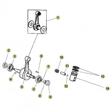 Beta RR50 17 Kurbelwelle/Kolben/Ausgleichswelle Direkt Vom Hersteller