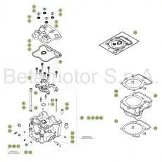 Schnäppchen Beta RR350 17 Zylinder/Zylinderkopf/Ventiltrieb 1