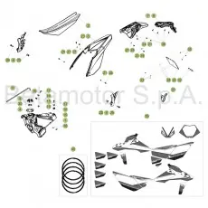 Kostenfreie Lieferung Beta RR390 17 Verkleidung/Sitzbank/Tank 1
