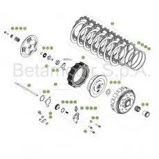 Echt Beta RR430 17 Primärtrieb/Kupplung