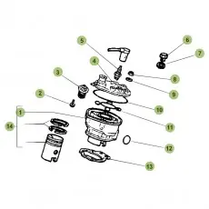 Neuheit Beta RR50 Sport 17 Zylinder/Zylinderkopf/Ventiltrieb