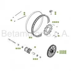 Beta 125 LC 17 Vorderrad Neuheit