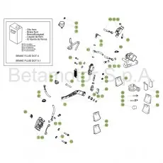 Begrenztes Angebot Beta 125 LC 17 Bremsen