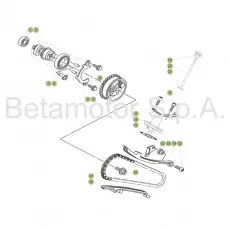 Mega-Angebot Beta 125 LC 17 Zylinder/Zylinderkopf/Ventiltrieb 3