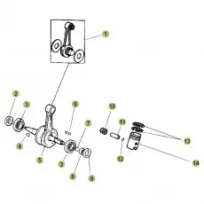 Beta RR50 Racing 17 Kurbelwelle/Kolben/Ausgleichswelle Preis Gesenkt