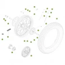 Neuheit BetaEVO125 Factory 13 Hinterrad