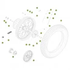 BetaEVO125 Factory 14 Hinterrad Neu