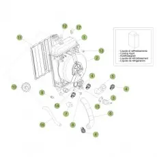 Begrenztes Angebot BetaEVO125 Factory 14 Kühlsystem