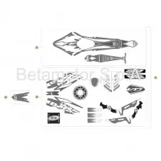 BetaEVO125 Factory 16 Verkleidung/Sitzbank/Tank 2 Letzte Chance