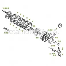 BetaEVO125 Factory 17 Primärtrieb/Kupplung Markenware