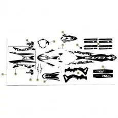 Beta EVO300 Factory 13 Verkleidung/Sitzbank/Tank 2 Geprüft