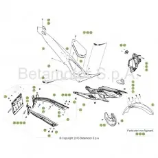Garantierte Lieferung Beta EVO300 Factory 17 Verkleidung/Sitzbank/Tank 1