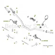 Beta EVO300 Factory 17 Lenker/Armaturen Neu