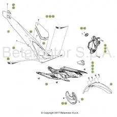 Beta EVO300 SS Factory 17 Verkleidung/Sitzbank/Tank 1 Schnäppchen