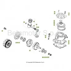 Gratis Versand Beta EVO300 SS Factory 17 Kurbelwelle/Kolben/Ausgleichswelle